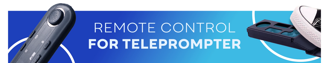 Remote control for teleprompter