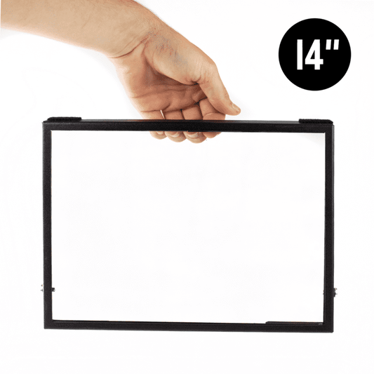 TELEPROMPTER PAD Cristal beamsplitter de repuesto para iLight PRO 13-14'' - Vidrio HD de alta luminosidad, especialmente reforzado para mayor durabilidad