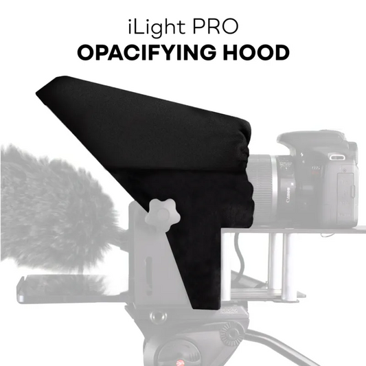 TELEPROMPTER PAD Panno opacizzante - Cappuccio teleprompter premium per la serie iLight PRO (11'', 12'', 13'' e 14'') - Doppia struttura, tecnologia anti-perdite, garantisce un'opacità ottimale