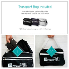 [REFURBISHED] Pack TeleprompterPAD iLight PRO 10'' v14 with Remote + Transport bag + Teleprompter APP