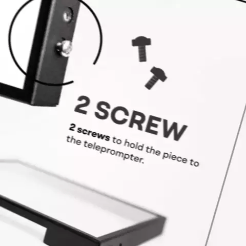 TELEPROMPTER PAD Vetro divisore di ricambio per iLight PRO 10-12'' - Vetro HD ad alta luminosità, appositamente rinforzato per una maggiore durata