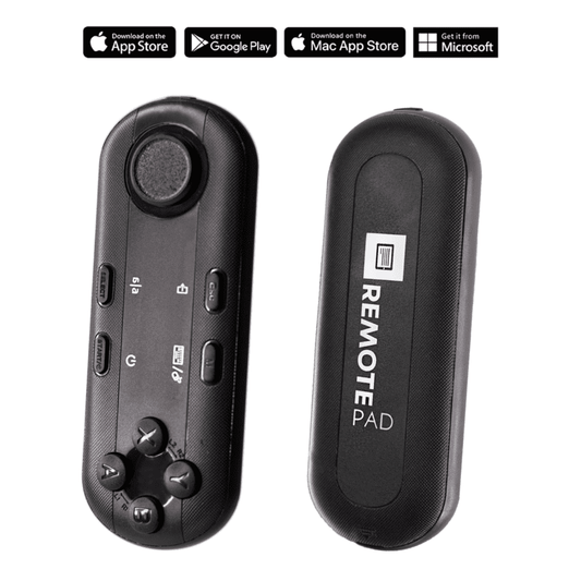 TELEPROMPTER PAD Telecomando Bluetooth per Teleprompter - Include l'APP Teleprompter per Apple, Android Windows e Mac - Controller wireless per Beam Splitter Prompter o apparecchiature per streaming live
