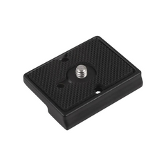 Manfrotto Compatible 200PL Cold shoe mount plate with quick release, 1/4'' screw for camera, teleprompter, accessories