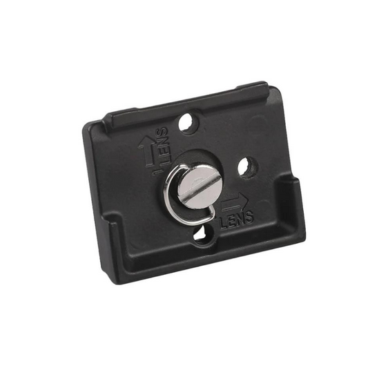 Manfrotto Compatible 200PL Cold shoe mount plate with quick release, 1/4'' screw for camera, teleprompter, accessories