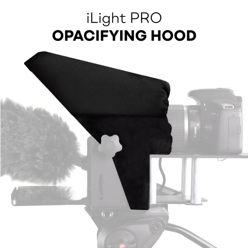 TELEPROMPTER PAD Trübungstuch – Premium-Teleprompter-Haube für die iLight PRO-Serie (11'', 12'', 13'' und 14'') – Dual-Textur, No-Leak-Technologie, sorgt für optimale Opazität