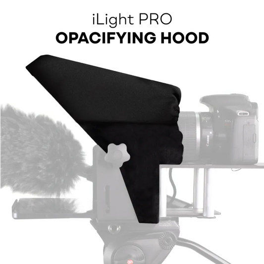 TELEPROMPTER PAD Opacifying Cloth - Premium Teleprompter Hood for iLight PRO Series (11'', 12'', 13'' & 14'') - Dual-Texture, No-Leak Technology, Ensures Optimal Opacity