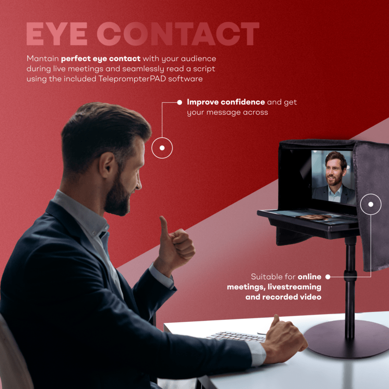 Screen Prompter Meeting Teleprompter: Perfect Video Calls & Recordings ...