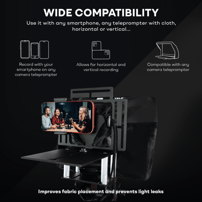 Teleprompter Smartphone Adaptor: Record with your iPhone or Android ...