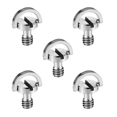 5-Pack Professional-Grade 1/4'' Camera Universal Screws for Camera, Teleprompter, Tripod and Video Accessories