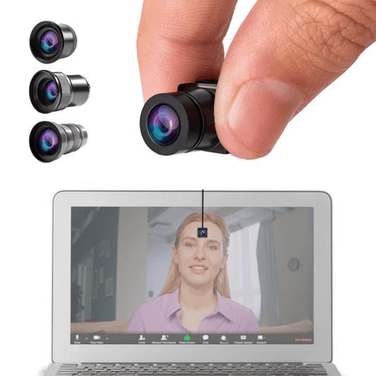 TELEPROMPTER PAD EyeMeeting Webcam cámara web para contacto visual perfecto y teleprompter en pantalla para videoconferencia Zoom Skype Hangout, reuniones en línea, software de teleprompter incluido, micrófono integrado  800