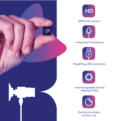 TELEPROMPTER PAD EyeMeeting Screen Cam – Perfekte Augenkontakt-Webcam und Teleprompter auf dem Bildschirm, Zoom, Skype-Videokonferenzen, Online-Anrufe und Meetings, Software im Lieferumfang enthalten, integriertes Mikrofon