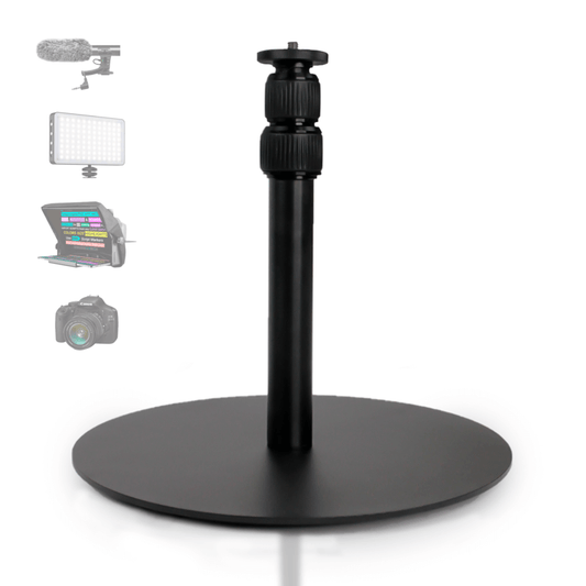 Multi-Purpose Monopod - Fully Adaptable Desktop Stand for Teleprompters, Phones, Cameras, and Accessories, Ideal for Saving Space and Ensuring Stability in Content Creation Setups