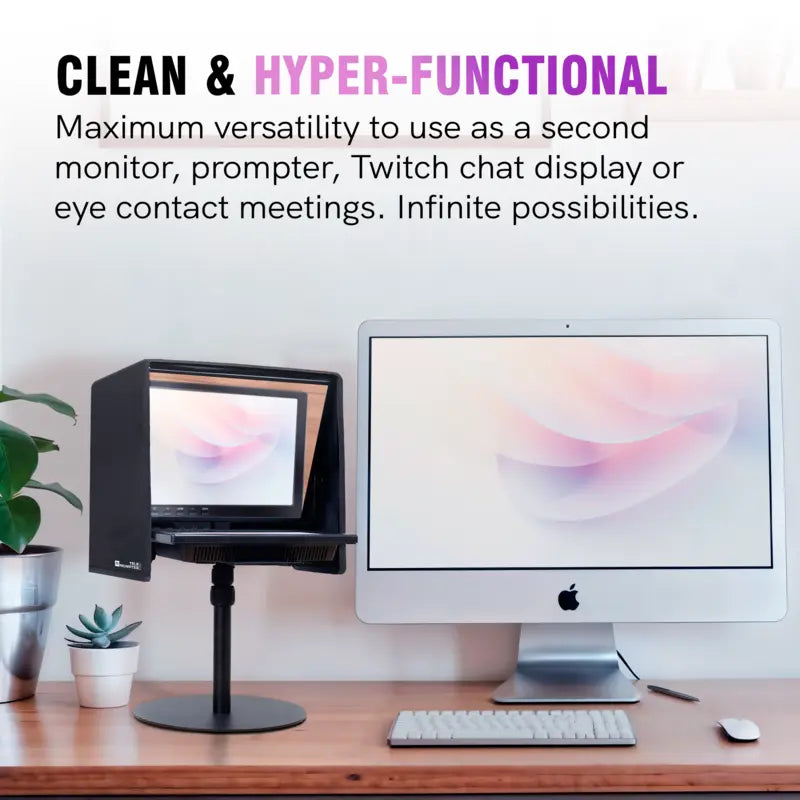 Prompter para Twitch Streaming, YouTube, Zoom Eye Contact