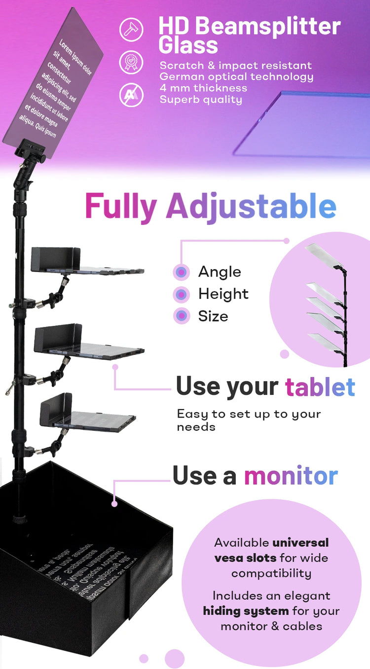 Presendential Teleprompter ipresent pro presidential speech teleprompter – Teleprompter PAD